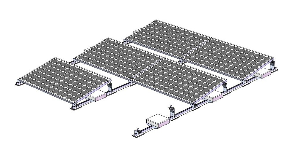 Ballasted-PRO solar mounting system