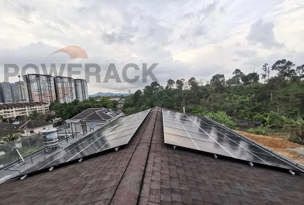 Caso de instalación de techo de tejas solares