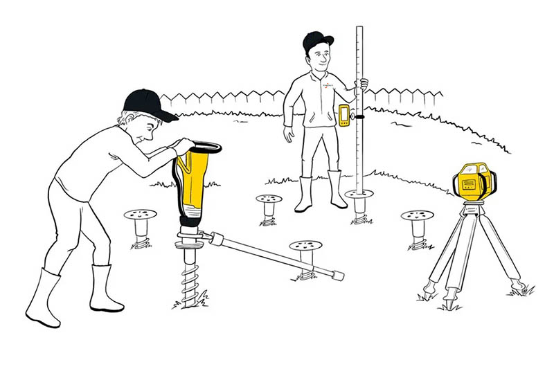 Installation method of Ground Screw