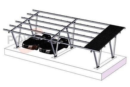 Protección contra la corrosión para estructuras de garajes solares.