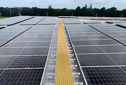 Installation method of fiberglass reinforced plastic grating for photovoltaic