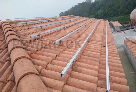 What is the purpose of photovoltaic mounting rails?