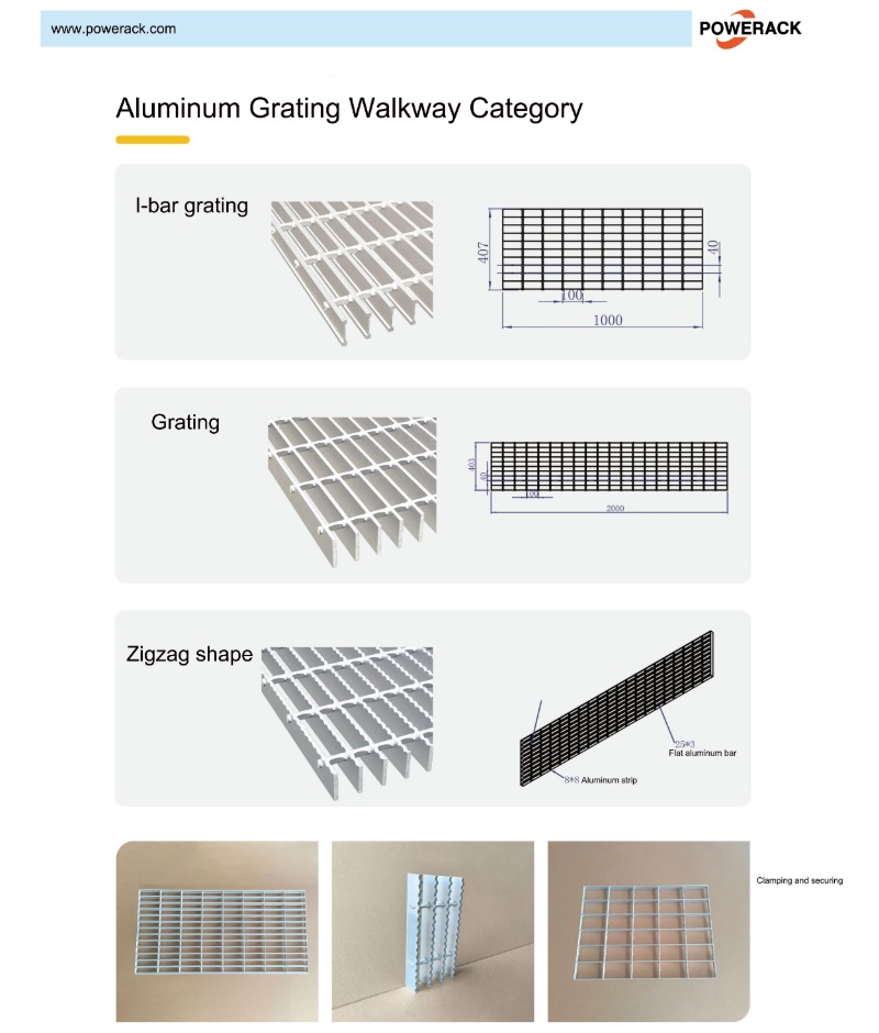 Aluminum grating WalkWay